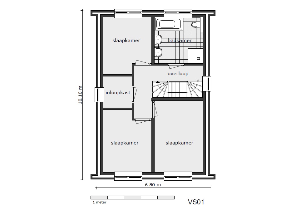 06 lijnderdijk 197 woning plattegrond 1e verdieping vs01 - onkenhout