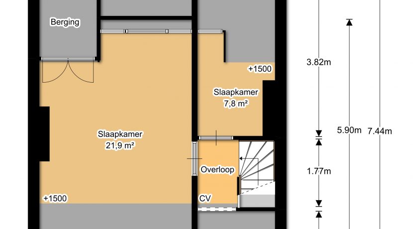 32 Plattegrond 2e-verdieping