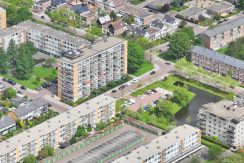 Luxe gerenoveerd 3-kamerappartement met woonkeuken en vrij uitzicht in centrum @Badhoevedorp Einsteinlaan 31 Foto 31 luchtfoto