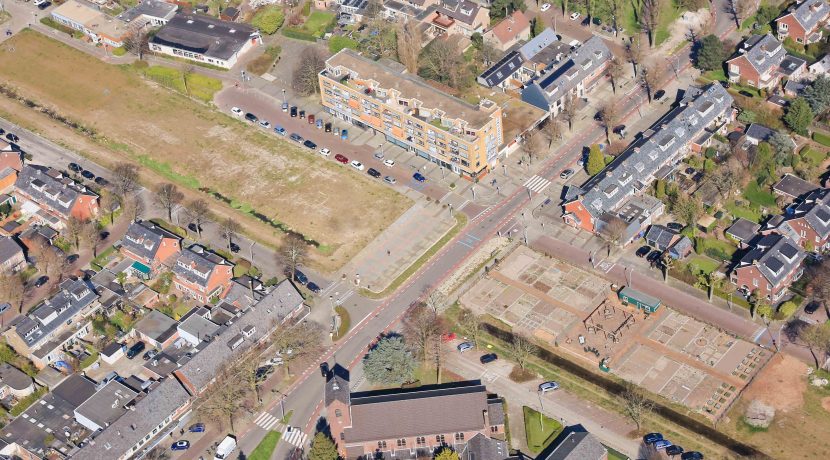 4-kamer app @Badhoevedorp-centrum Arendstraat 7 met vrij uitzicht Foto 36 Luchtfoto 01