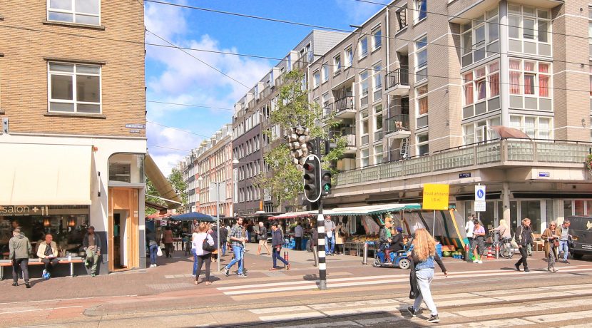 2-kamer app met balkon en terras op levendige locatie @Amsterdam Ten Katestraat 63-4 Foto 21 gevel 02a