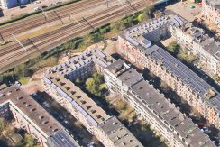 Loftachtige benedenwoning met tuin @Amsterdam-Oost Balistraat 8-a Foto 44 Luchtfoto 01a