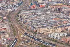 Loftachtige benedenwoning met tuin @Amsterdam-Oost Balistraat 8-a Foto 45 Luchtfoto 01b