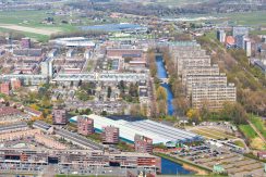 Hoekwoning met grote tuin @Amsterdam Korte Water 252 Foto 49 luchtfoto 01b
