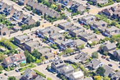 Bungalow met ZW tuin @Badhoevedorp Leibnizstraat 60 Foto 37 luchtfoto