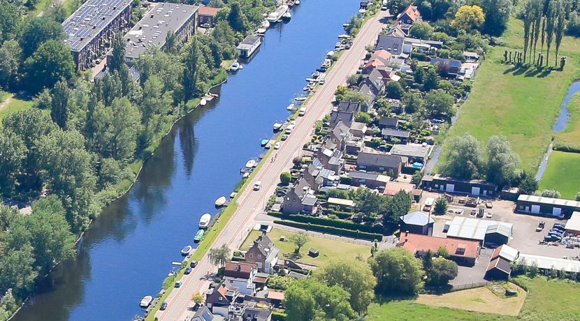 Wonen met eigen grond @Badhoevedorp Nieuwemeerdijk 245 foto 49 luchtfoto 01b