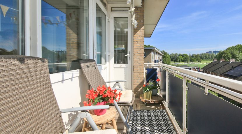 Driekamer hoekappartement @Badhoevedorp Wijnmalenstraat 55 Foto 26 Balkon 01b