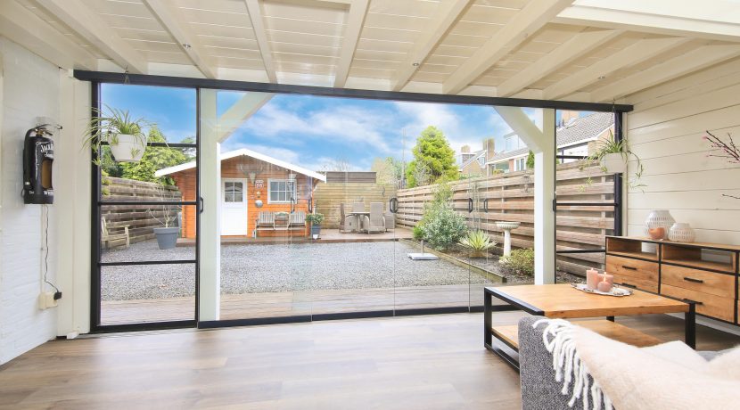 Goed verbouwde 21 kap @Badhoevedorp Zeemanlaan 37 foto 06 tuinkamer 01a