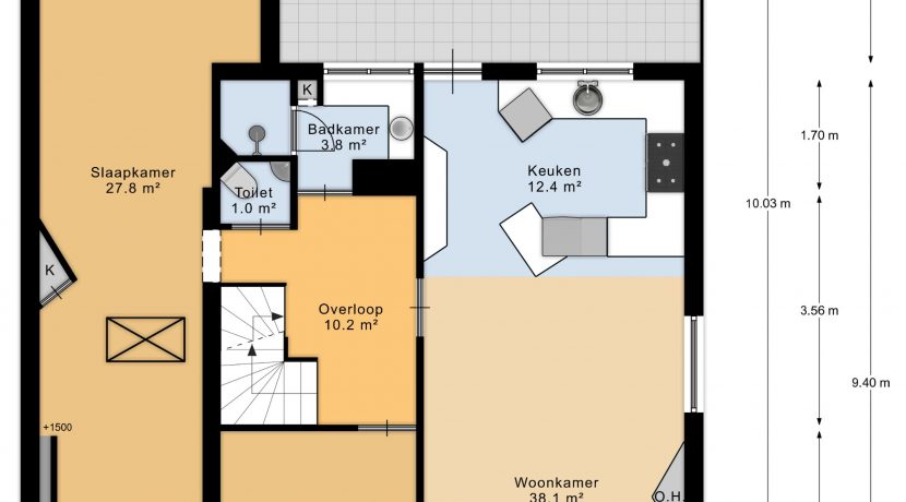 03x Nieuwemeerdijk 19 Plattegrond 1e Actueel