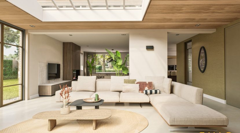 55 Pelikaan 41 Optie 2 zichtlijn uitbouw zijtuin naar entree - kopie
